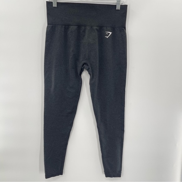 GYMSHARK VITAL SEAMLESS LEGGINGS IN DEEP CHARCOAL MARL SIZE MEDIUM - Picture 2 of 7